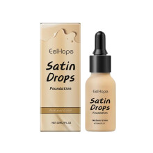 Satin Drop Vloeibare Foundation Dauwige Blend Soft Glam Finish Concealer (Ivory 30ml)