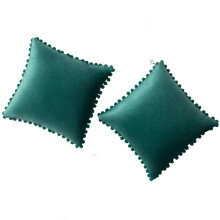 Tyylikäs koristeellinen neliönmuotoinen tyyny moderneihin koteihin, pehmeät samettipäälliset, helppohoitoinen näkymätön vetoketju (45x45 cm)