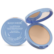 Zetting Pressed Powder Compact Langdurig Waterproof Finish (02 Natural Beige)