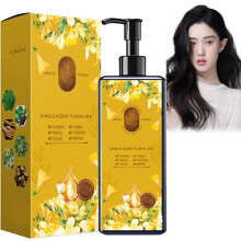 Pflanzliche Haarfarbe Einzelmittel Blumenfarbe Lang anhaltend Grauabdeckung fuer Frauen Naturalschwarz