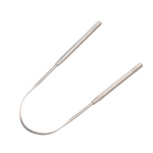 Edelstahl Zungenreiniger - Frischer Atem, langlebig, 13x6cm
