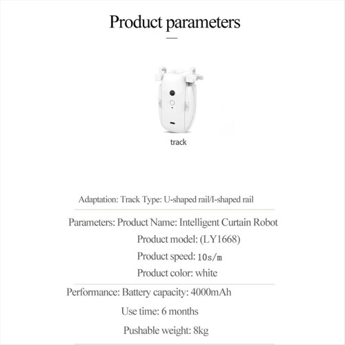2 pezzi TUYA Smart Bluetooth Tende Robot / Binari U-Rail Aprite Tende Automatico Telecomando Motore 1