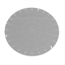 Bloques de estampado acrílico circulares de 9,1 pulgadas de diámetro, herramienta para hacer tarjetas, álbumes de recortes y sellos