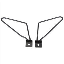 2 soportes de montaje para alforjas de motocicleta, color negro, para Sportster XL 883 1200 Travel