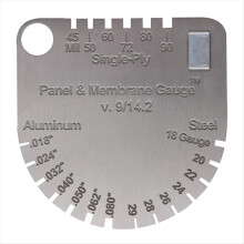 Medidor de tejas para paneles y membranas mejorado, reemplaza el medidor de tejas, mide el espesor y el metal