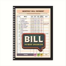 Bill Tracker Notebook Maandelijkse organizer en planner voor persoonlijke budgettering Financiën, betalingen