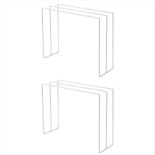 Droogrek voor keukenblad, verticale steun, klein