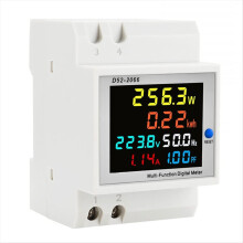 Medidor de energía monofásico digital, monitor de consumo de energía, CA 110 V, 40 V-300 V, 100 A, factor de frecuencia, multímetro.