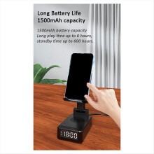 BQ12 Handyhalterung mit kabellosem Ladegerät, Schnellladefunktion und Bluetooth