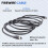 Μαύρο καλώδιο IEEE 1394 Firewire 400 προς καλώδιο, 6 ακίδων/6 ακίδων αρσενικό / - 10 πόδια 5