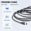 Μαύρο καλώδιο IEEE 1394 Firewire 400 προς καλώδιο, 6 ακίδων/6 ακίδων αρσενικό / - 10 πόδια 8