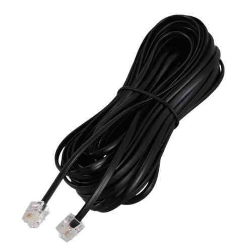 2X RJ11 6P4C Telefoonkabel ADSL Modem 10 Meter 2