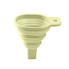 Embudo plegable de silicona novedoso, embudos telescópicos de estilo largo para dispensar líquidos en el hogar, utensilios de cocina verdes