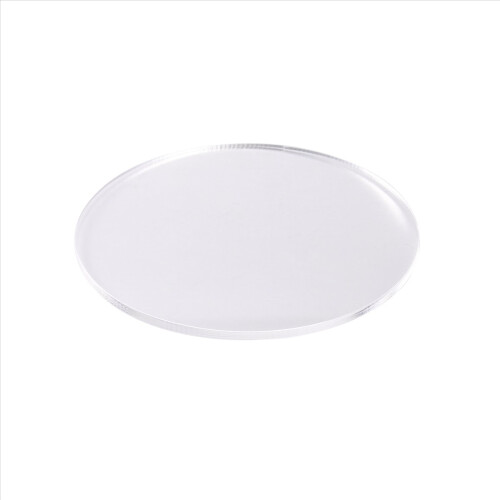 Transparente, 3 mm dicke, runde Spiegelacrylscheibe, Durchmesser: 100 mm 1