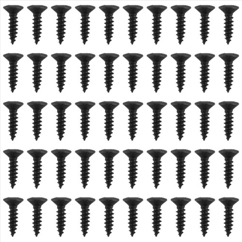 50 τεμάχια βίδες Pickguard 3MM για κιθάρα Strat Style (μαύρες)