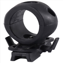 Schnellverschluss-Taschenlampenhalterung für Fast-Helme (universell, z. B. FAST, MICH, IBH usw. mit Schienensystem), 2,5 cm Durchmesser, Schwarz