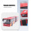 Kindermodelauto, bus, auto, speelgoed, kleine baby, pull-back, rood 6