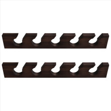 Espositore verticale per cappelli da baseball in legno da parete