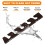 Espositore verticale per cappelli da baseball in legno da parete 9