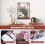 Αυτοκόλλητο τοίχου 3D Window Peach Blossom Flower Art, αφαιρούμενη τοιχογραφία 7