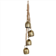 Campana de mano de metal vintage, cencerro, campana navideña, decoración colgante de vaca