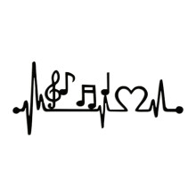 Metall-Wanddeko, EKG-Musikkunst, Wohnzimmerdekoration, Wandbehänge, Geschenk für Verliebte