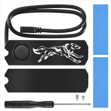Dissipatore di calore SSD M2, ventola di raffreddamento, cuscinetto termico, radiatore per disco rigido a stato solido M.2 2280 ARGB 5V