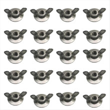 20 Stück Hurrikan-Flügelmuttern, Rollladenmutternschlüssel und Sturmmuttern 1/4-20