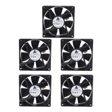 5X 90x90x25MM DC 12V 0.60A 4-pins computer CPU-koelventilatoren