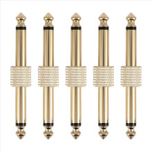 5 stuks 1/4 inch 6,35 mm gitaareffectpedaal connector koppeling jack interface kabel adapter elektrische printplaat accessoires