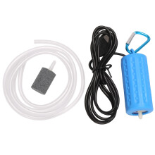 Mini bomba de aireación USB para acuario, aireador ultrasilencioso para pecera, oxígeno para pesca, color azul