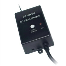 Récepteur RCV1 433,92 MHz CC/CA 12 V/24 V pour télécommandes de portail et de porte de garage à code tournant et récepteurs externes fixes