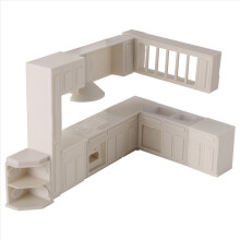 Puppenhaus-Miniatur-Schrank-Küchenmöbelformen-Heimdekorationsset