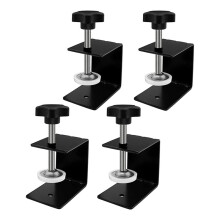 Montagevorrichtung für Schubladenfronten, Befestigungsmaterial, Bohrschablone C, 3 mm dickere Bohrlochführung, U-Klemme (4er-Pack)
