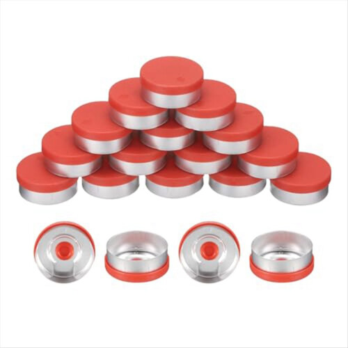 Klappdeckel, 200 Stück, gratfrei, rot, 13 mm