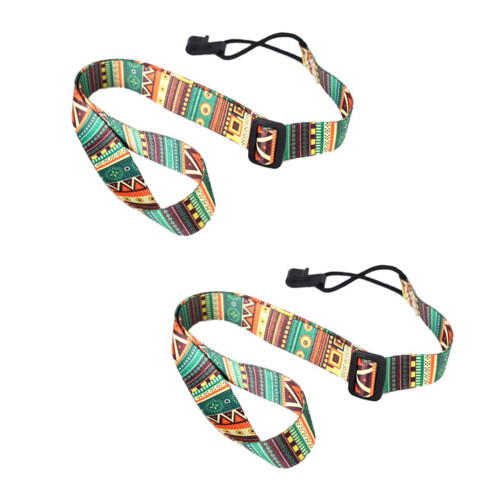 2X Ρυθμιζόμενο μαλακό πολυεστέρα κιθάρας ukulele ακουστικό μπάσο ώμου