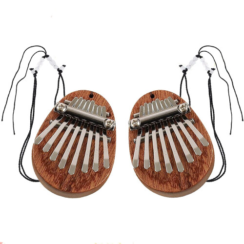 2 τεμάχια Kalimba Thumb Piano 8 πλήκτρων Mini Finger για αξεσουάρ οργάνων ενηλίκων παιδιών