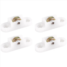 4 Stück Tür Fenster Schrank Einzelschieber Metallrollenrad 8mm Dmr.