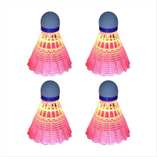 stuks lichtgevende badmintonballen met LED-schuimplastic sport lichtgevende shuttles set roze