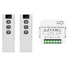 Tuya Smart Life WiFi 433Mhz kaihdinkytkin RF-kaukosäätimellä sähkörullaverhon ohjaukseen, 2RC 1RE