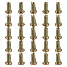 Tuerca remachable multiagarre, vástago prebulbado M8, acero al carbono, zincado, rosca plana, 25 unidades