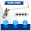 Mini conector universal giratorio para modelo de barco RC de 4 mm a 3 mm 9