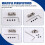 Mini conector universal giratorio para modelo de barco RC de 4 mm a 3 mm 7