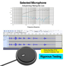 Micrófono de condensador omnidireccional USB para reuniones, conferencias, ordenadores, portátiles, PC, chat de voz en vivo.