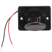 Autolader 18W en QC 3.0 USB snellader voor boot, camper, mobiel
