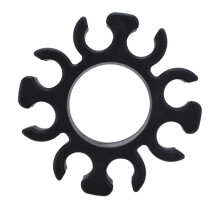 Drumstokhouderclip voor V TD 38 mm drums, siliconen stokken, standaardaccessoires, zwart