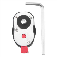Piastra a sgancio rapido per monitor da campo per braccio magico LCD, luce LED, videocamera, con foro per vite da 1/4 di pollice