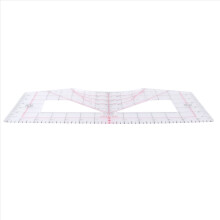 Guía de regla para camisetas 4 en 1 para alineación de vinilo, herramienta de medición, calibración de costura, regla transparente