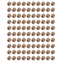 Tuercas de inserción roscadas moleteadas de latón con rosca hembra M3 x 3 mm, 100 unidades