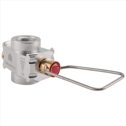 Camping Gas Saver Plus Umrüstventil für Flachtanks, Silber 1